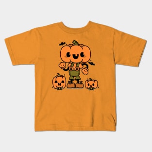 Pumpkin Boy Kids T-Shirt